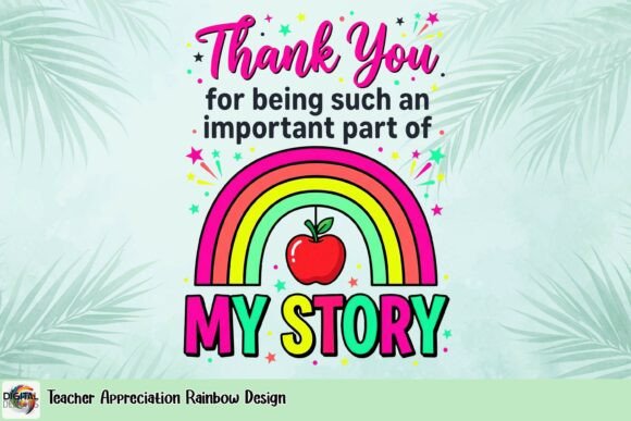 Download Teacher Appreciation Rainbow Design - Rainbow design Collection