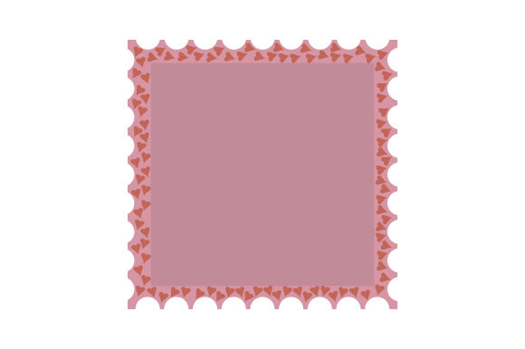 Download Valentine's Day Square Post Stamp Border - Square Collection
