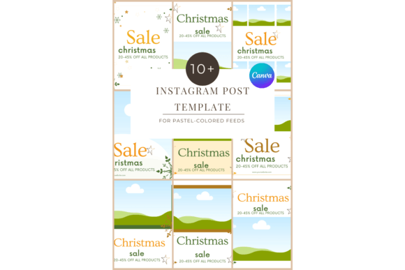 Download InstaPost White Christmas CanvaTemplate - Premium Resources