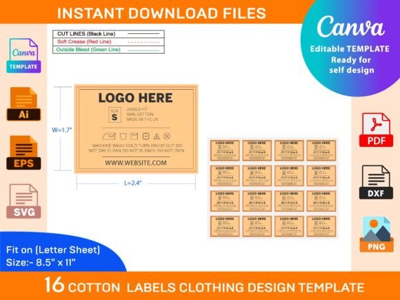 Download Cotton Labels for Clothing Tag, Sticker - Premium Resources