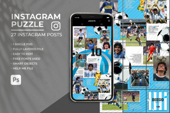 Download Diego Instagram Puzzle - Premium Resources