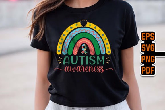 Download Autism Awareness Rainbow Design SVG PNG - Rainbow design Collection